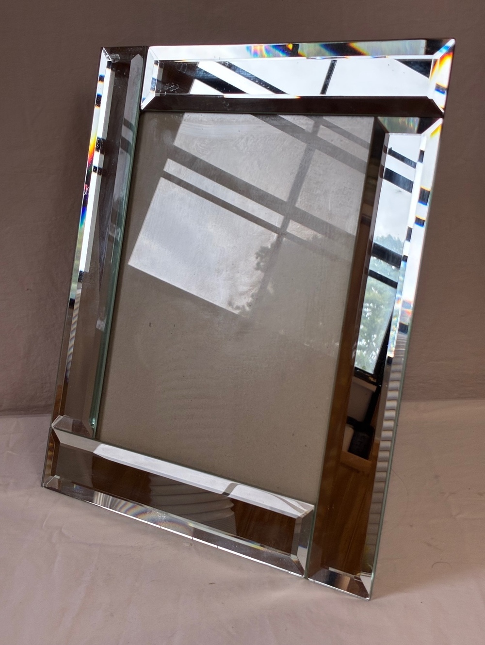 Elegant Rectangular mirrored Picture Frame 13x11